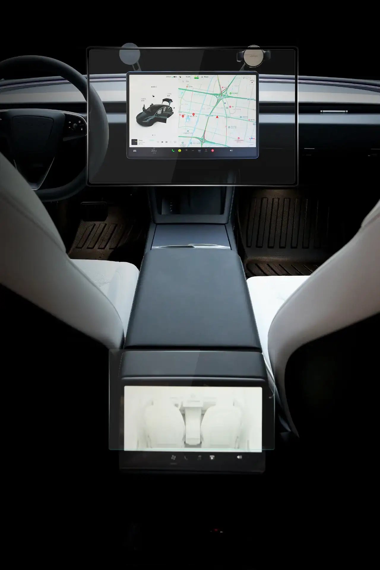 Tesla Model Y Juniper Multimedya ve Arka Yolcu Ekran Koruyucu (2 parça) (2025)
